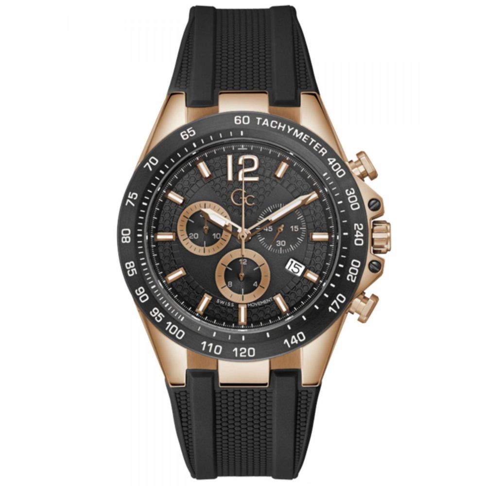 GC Black Synthetic Sport Watch | Regal Royce