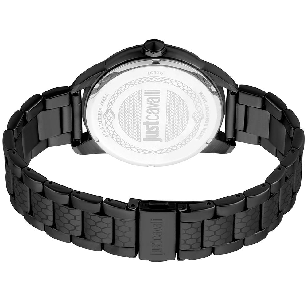 Just Cavalli Black Stainless Steel Dress Watch | Regal Royce