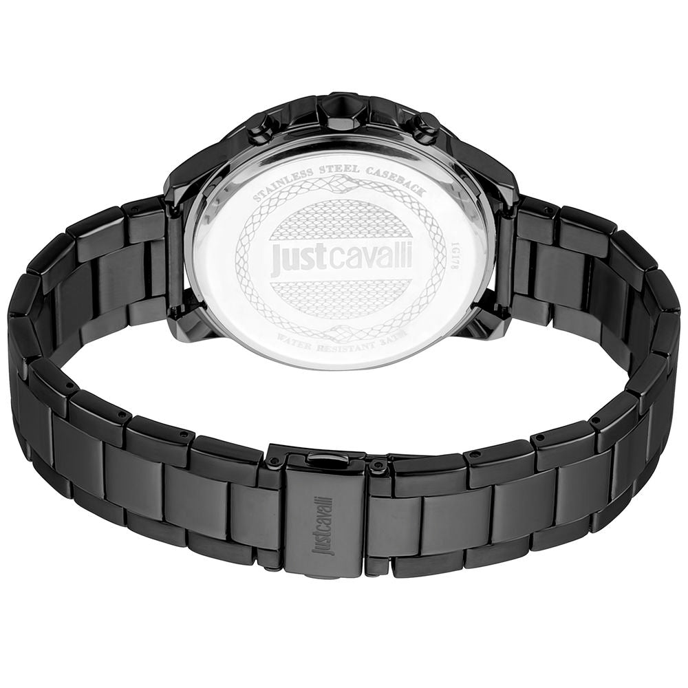 Just Cavalli Black Stainless Steel Sport Watch | Regal Royce