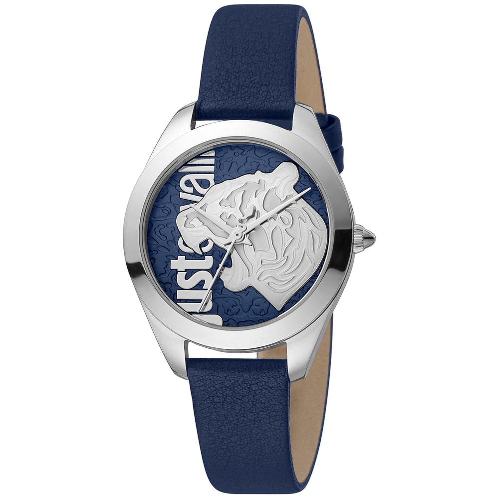 Just Cavalli Blue Leather Dress Watch | Regal Royce