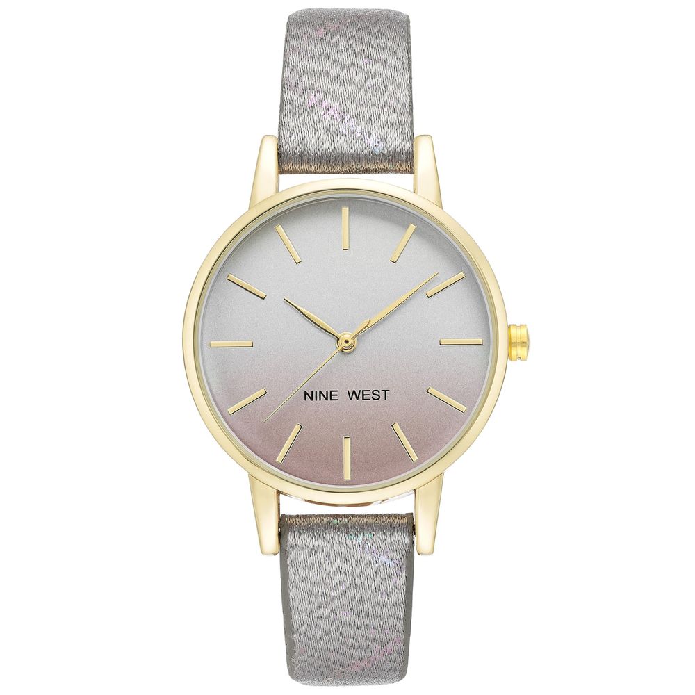 Nine West Gray Leather Dress Watch | Regal Royce