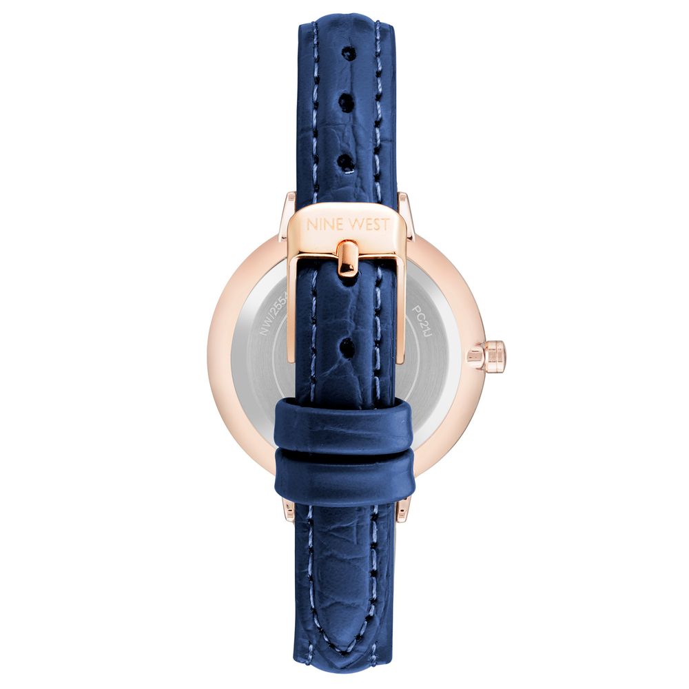Nine West Blue Leather Dress Watch | Regal Royce