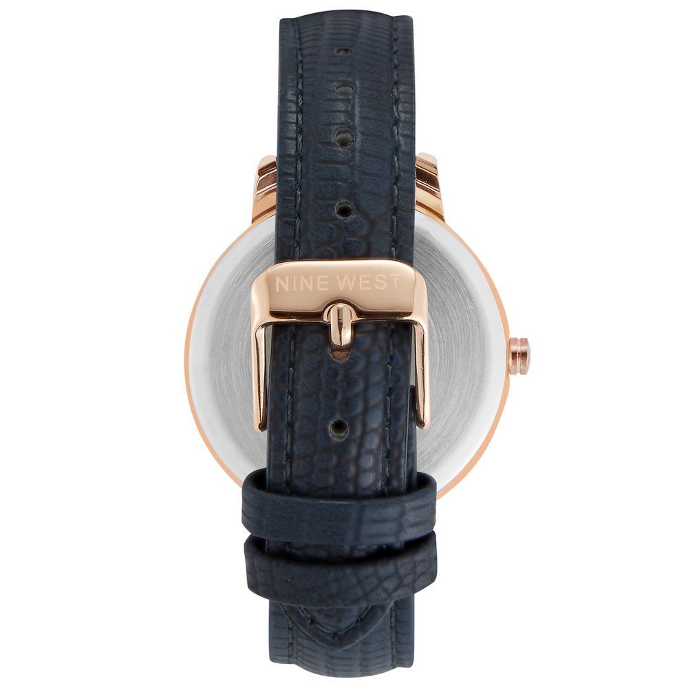 Nine West Blue Leather Dress Watch | Regal Royce
