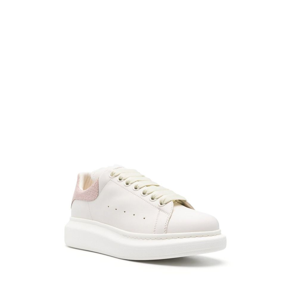 Alexander McQueen White Leather Chunky Sneakers