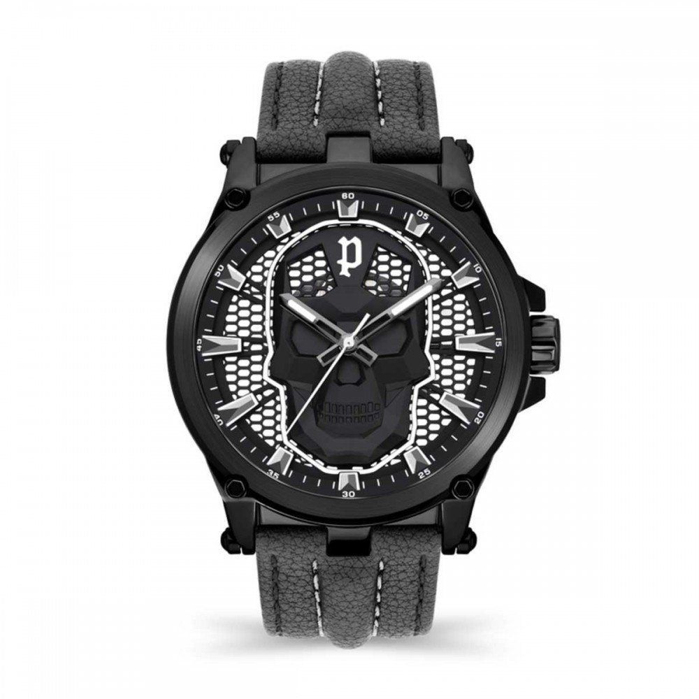 Police Black Leather Dress Watch | Regal Royce