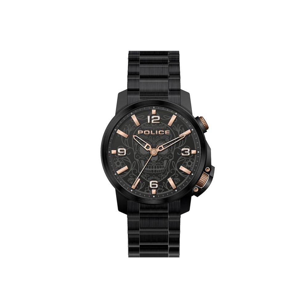 Police Black Stainless Steel Dress Watch | Regal Royce