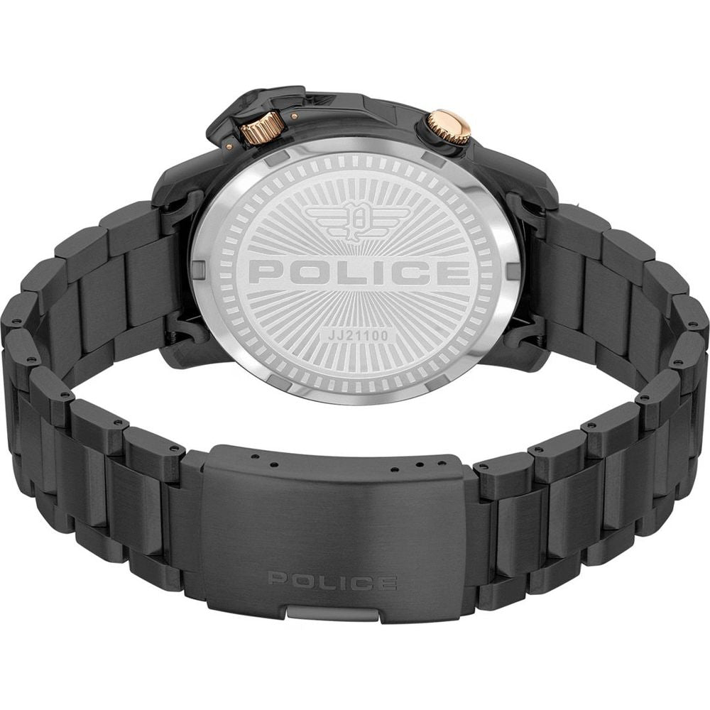 Police Black Stainless Steel Dress Watch | Regal Royce