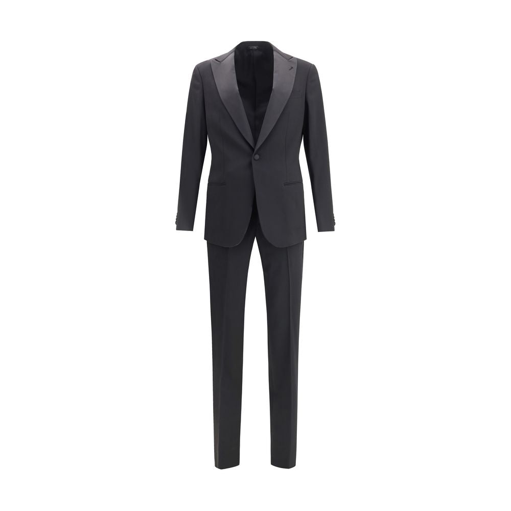 Giorgio Armani Black Fleece Wool Tuxedo | Regal Royce