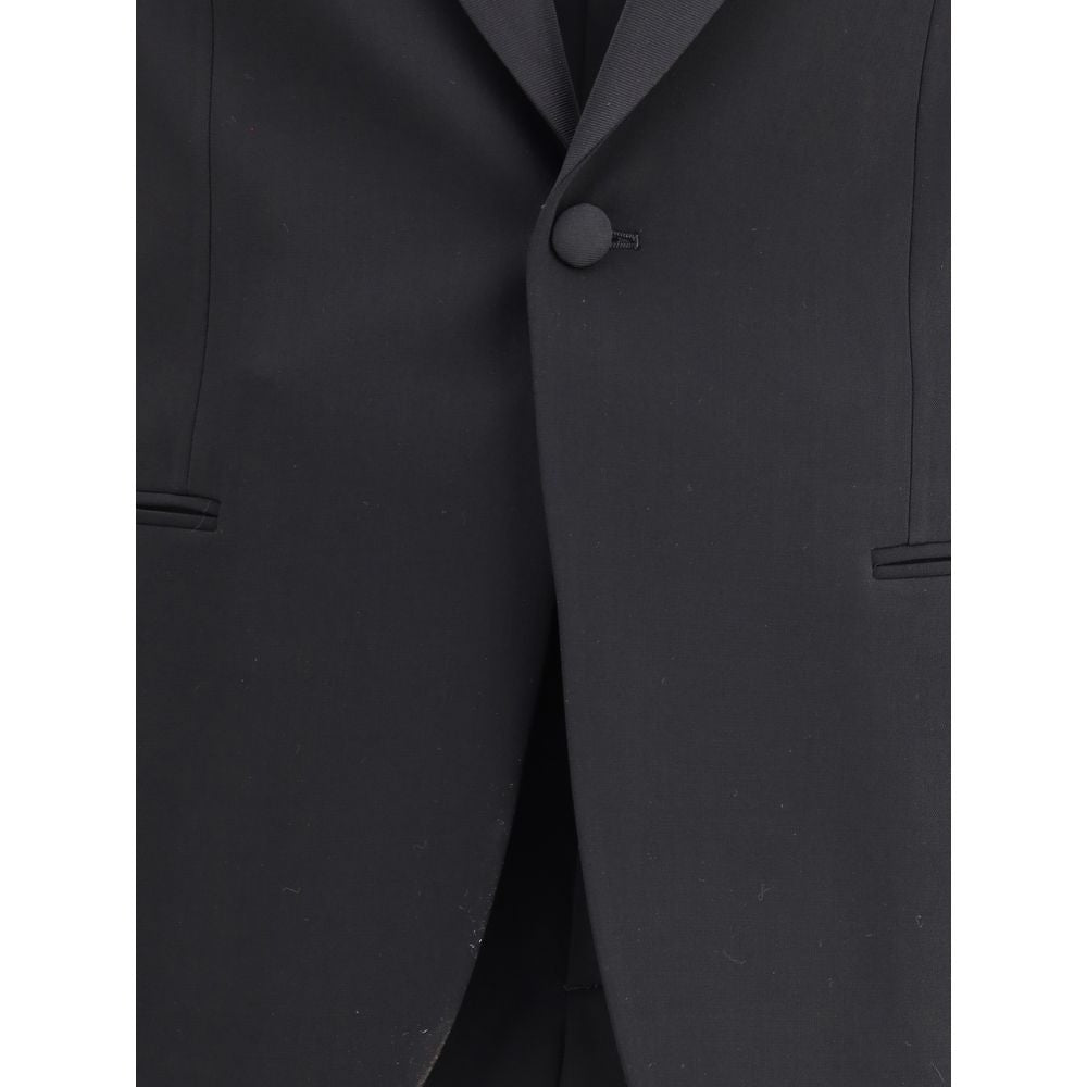 Giorgio Armani Black Fleece Wool Tuxedo | Regal Royce