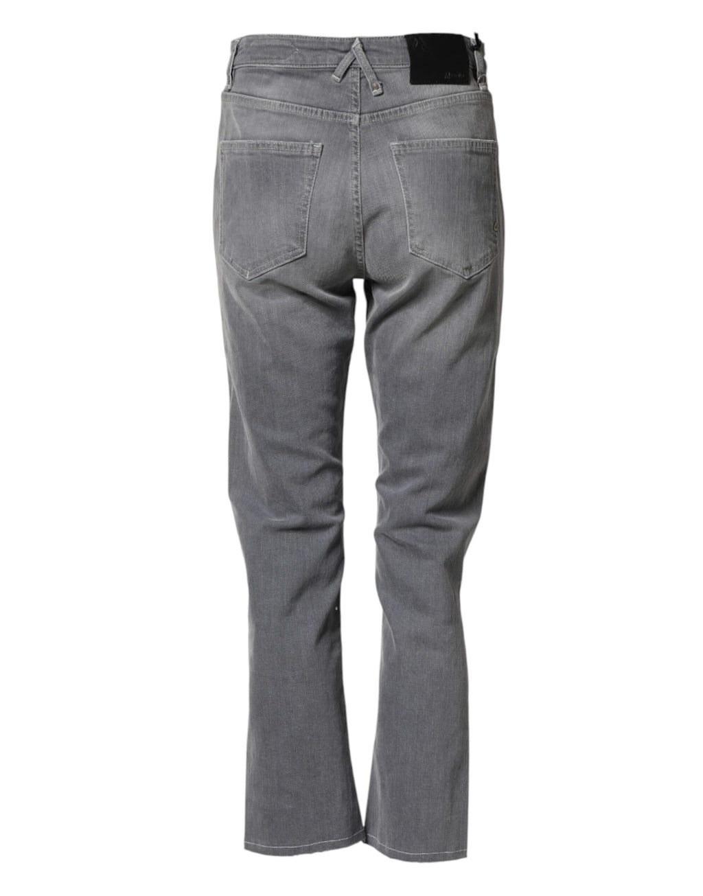 CYCLE Gray Tattered Mid Waist Men Straight Denim Trouser Jeans
