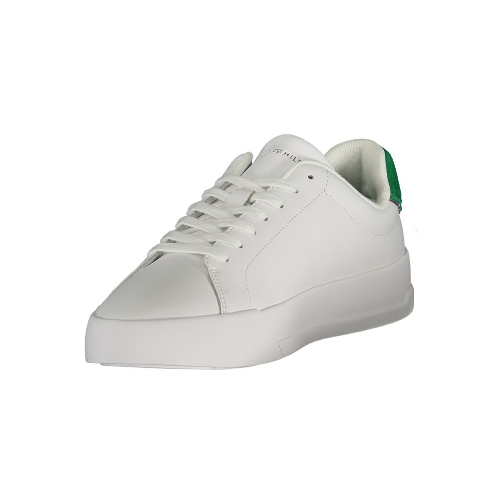 Tommy Hilfiger White Polyurethane Men Sneaker | Regal Royce