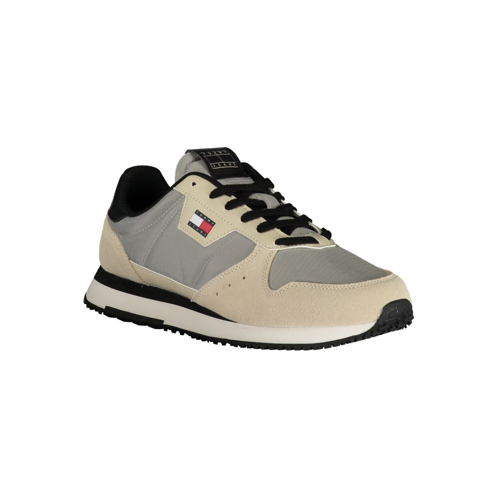 Tommy Hilfiger Grigio Leather Men Sneaker | Regal Royce
