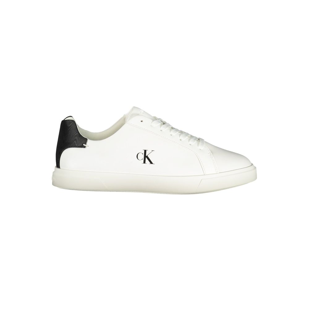 Calvin Klein Bianco Polyurethane Women Sneaker | Regal Royce