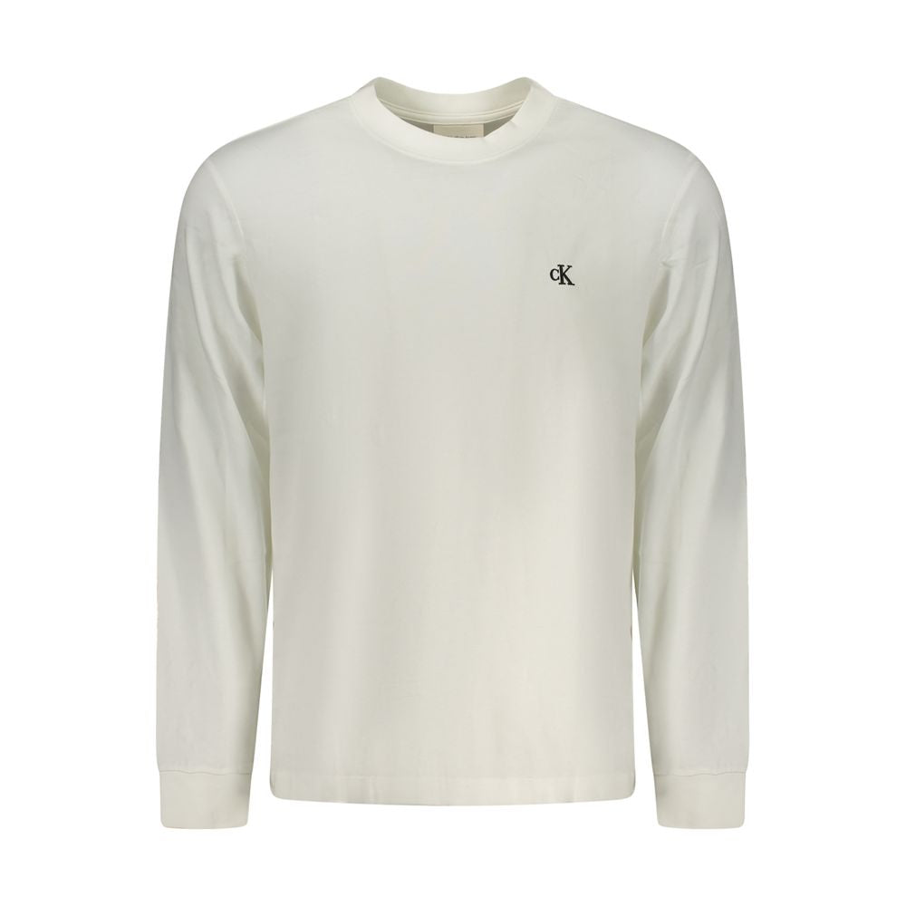 Calvin Klein White Cotton Men T-Shirt | Regal Royce