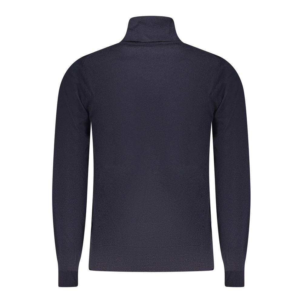 K-WAY Blue Wool Men Sweater