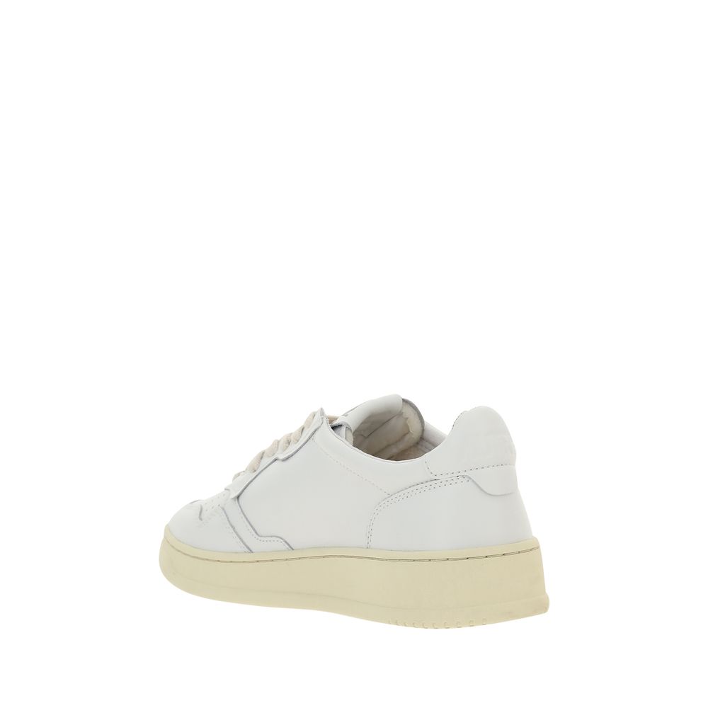 Autry White Calf Leather Bos Taurus Sneakers | Regal Royce