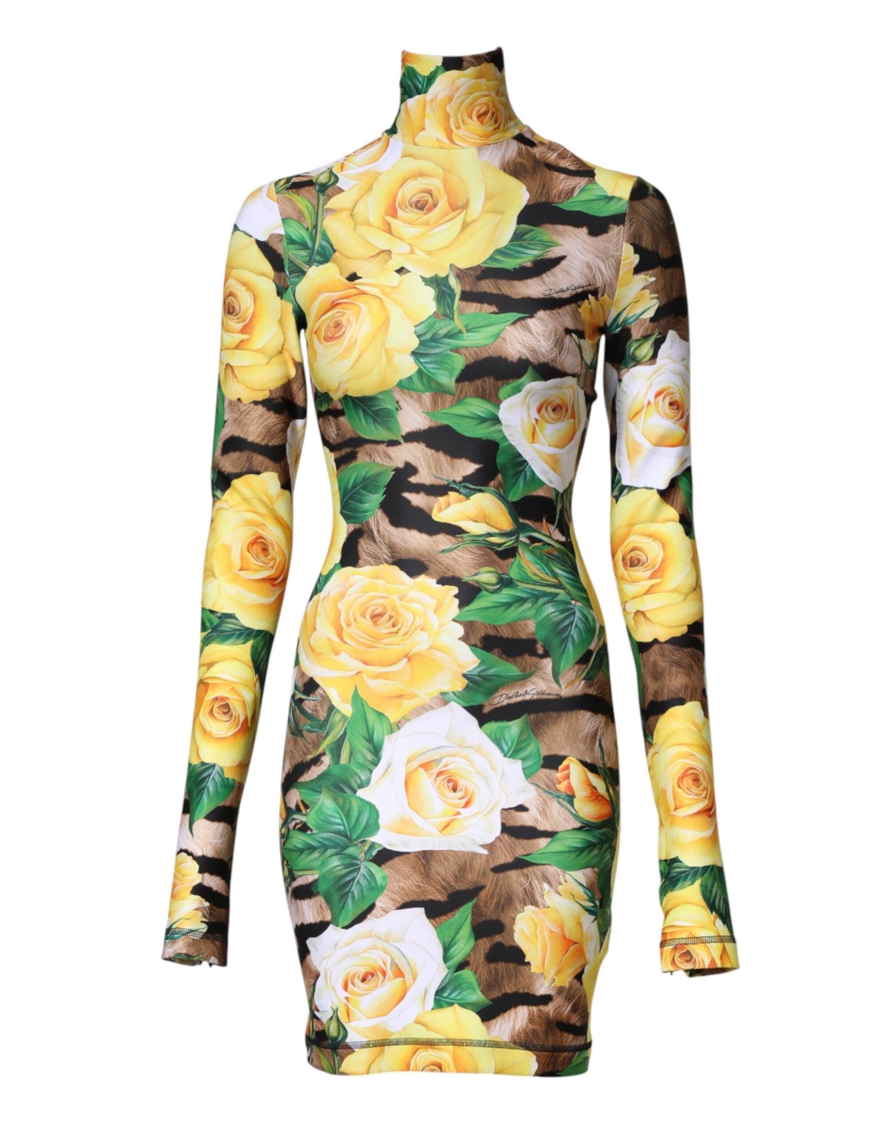 Dolce & Gabbana Multicolor Floral Print Sheath Mini Dress | Regal Royce