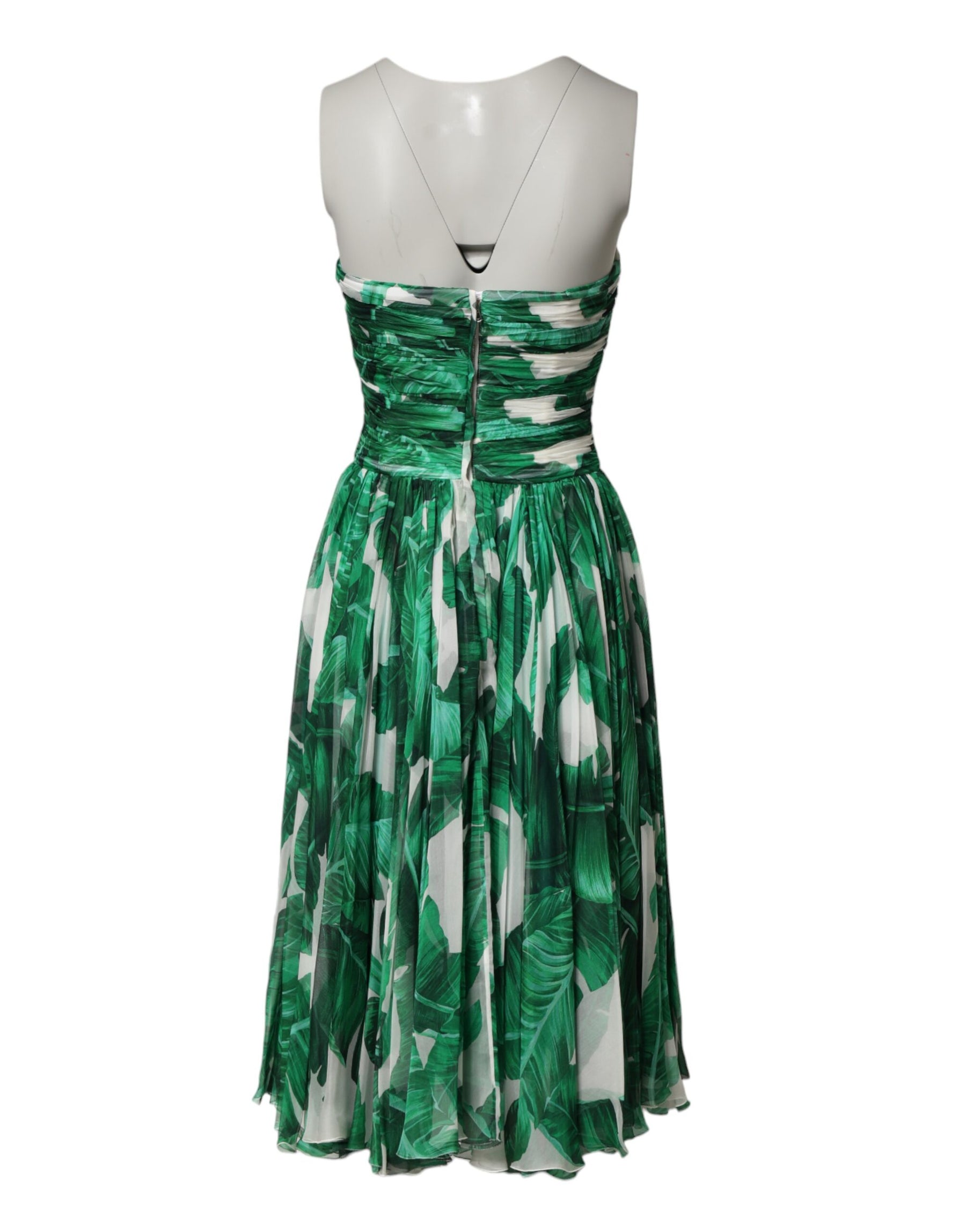 Dolce & Gabbana Green Pineapple Embellished BananaLeaf Dress | Regal Royce