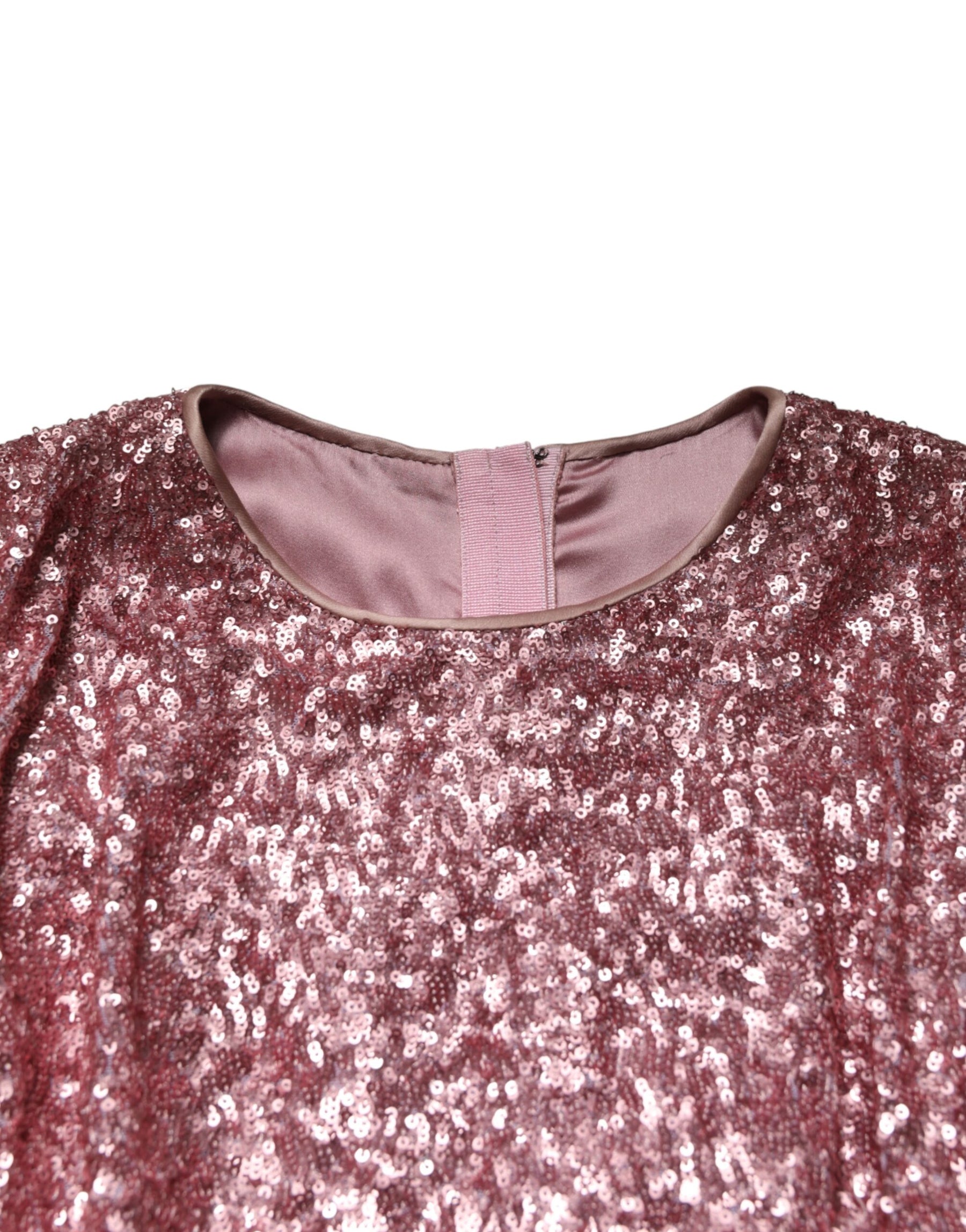 Dolce & Gabbana Pink Sequinned Mermaid Long Gown Dress | Regal Royce