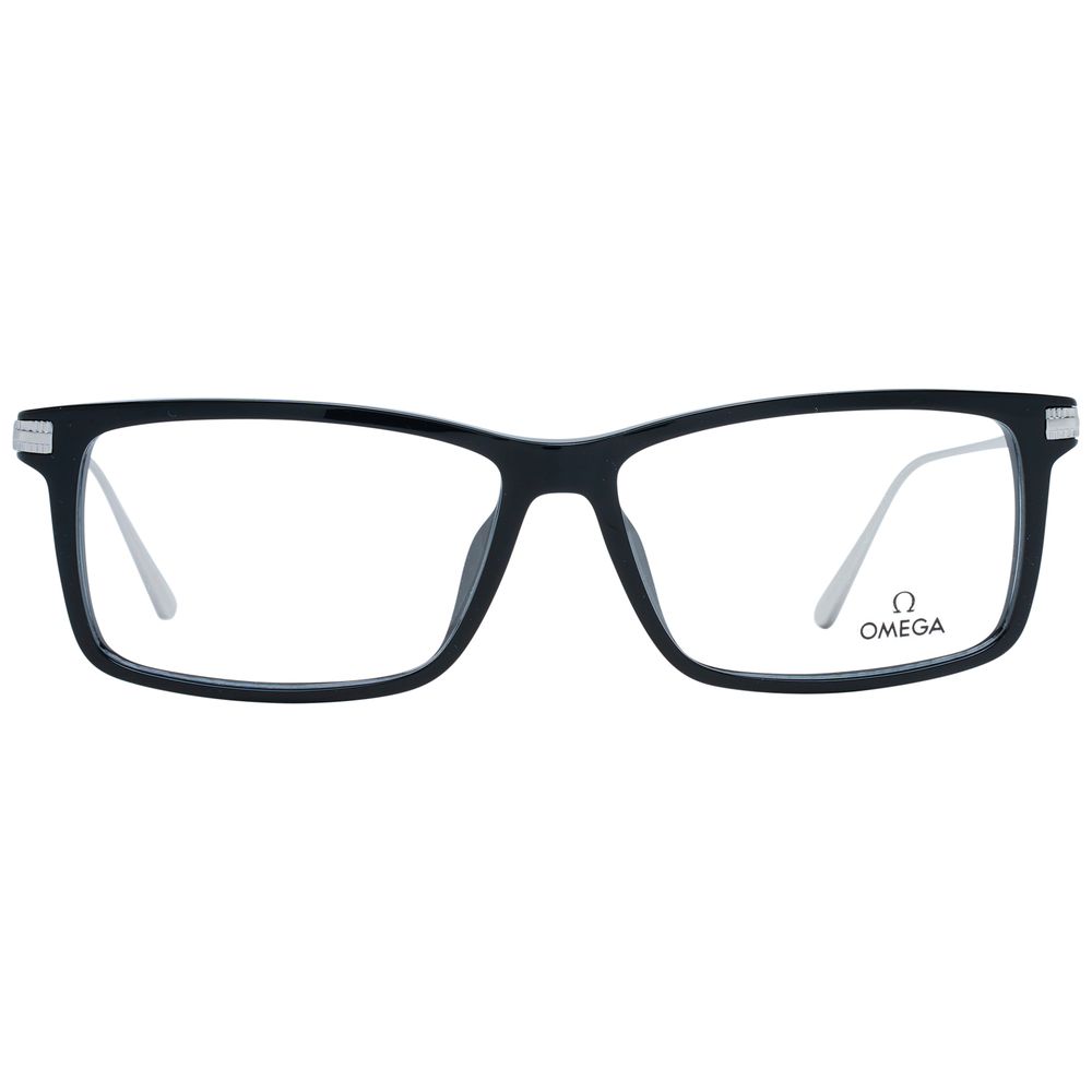 Omega Black Acetate Glasses (Frames) | Regal Royce