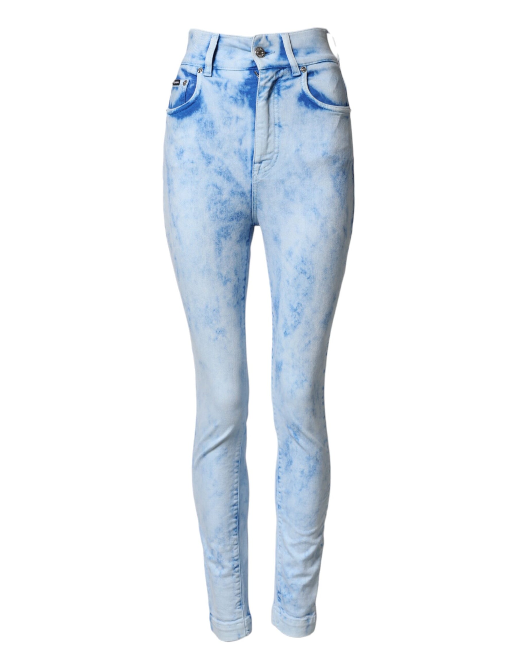 Dolce & Gabbana Light Blue High Waist Skinny Denim Jeans | Regal Royce