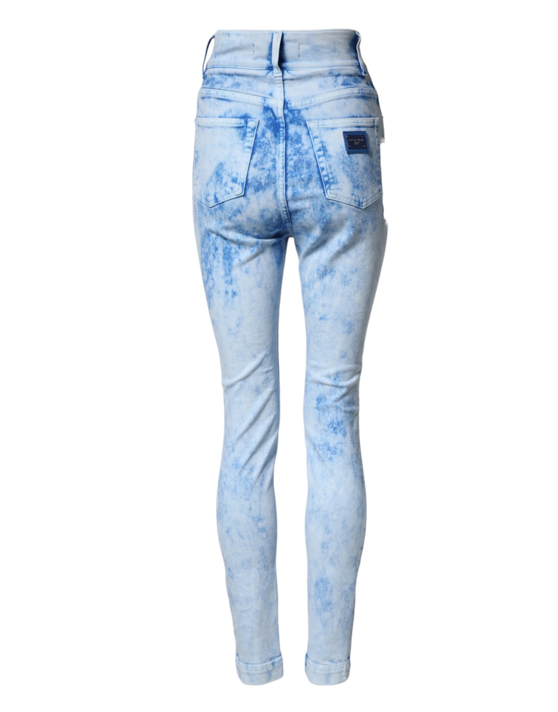 Dolce & Gabbana Light Blue High Waist Skinny Denim Jeans | Regal Royce