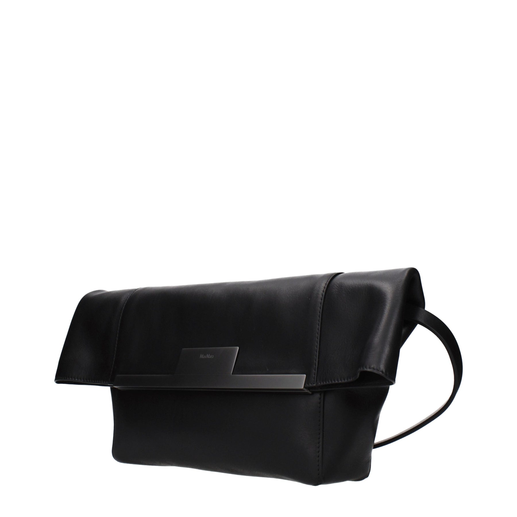 Max Mara Black Leather Shoulder Bag | Regal Royce