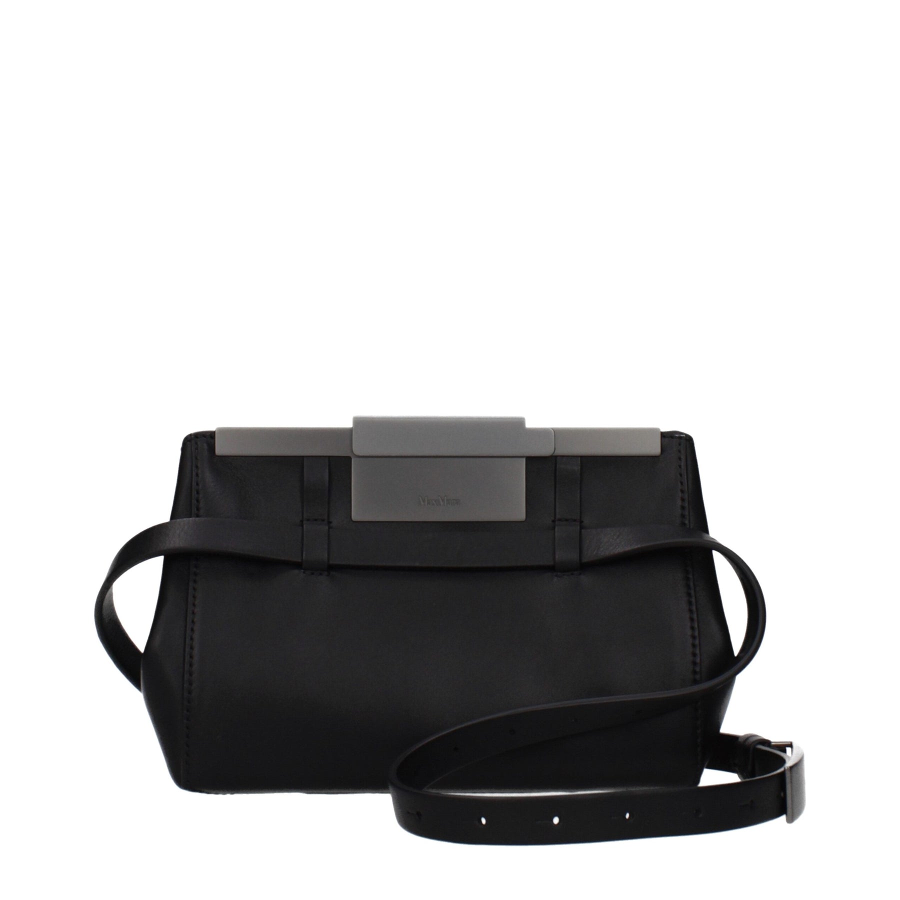 Max Mara Black Leather Crossbody Bag | Regal Royce