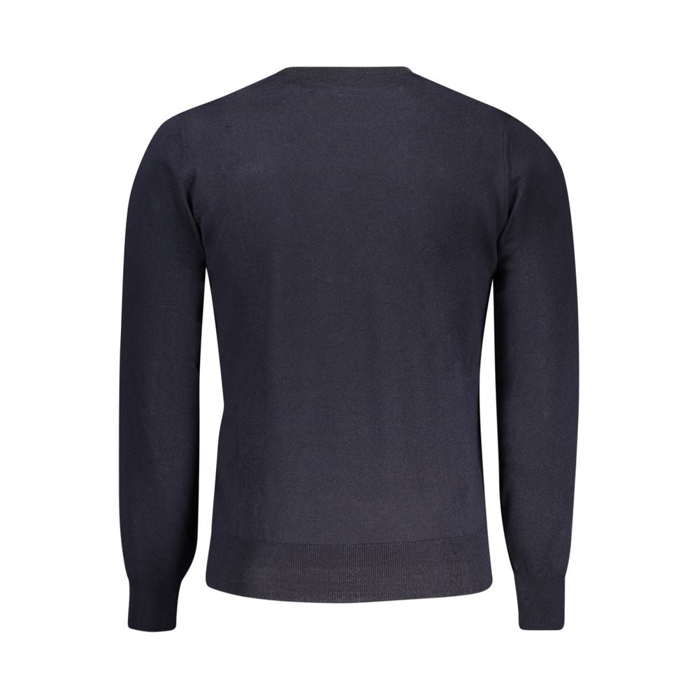 K-WAY Blue Wool Men Sweater