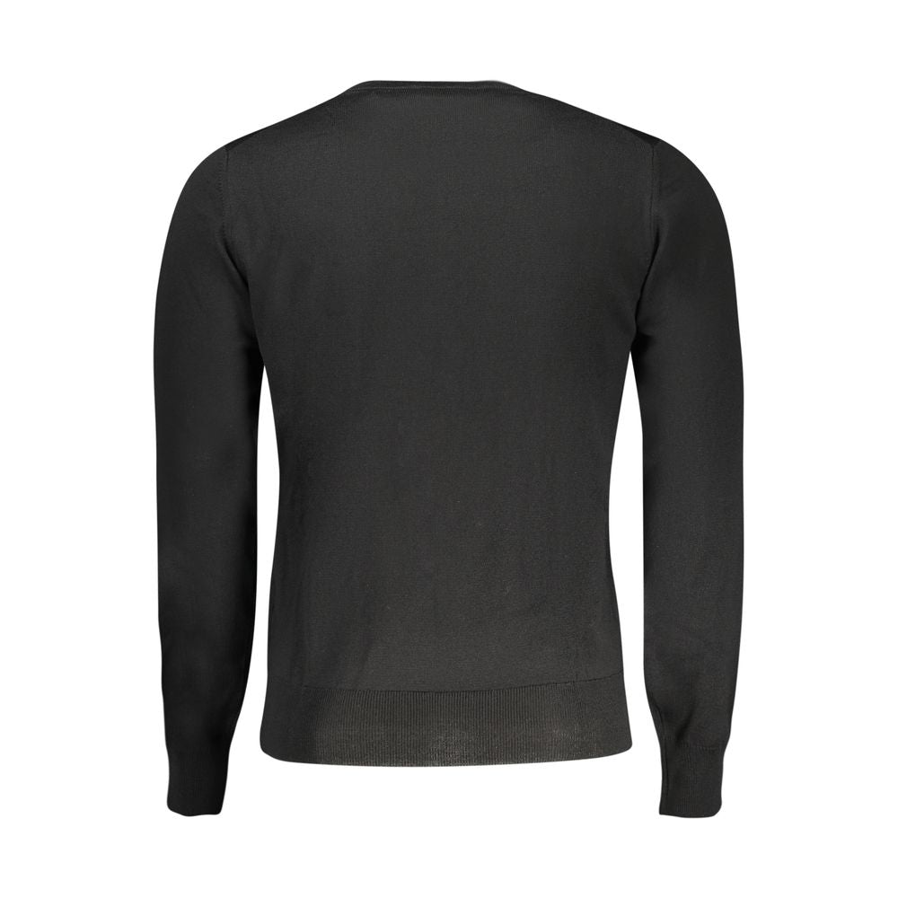 K-WAY Black Wool Men Sweater