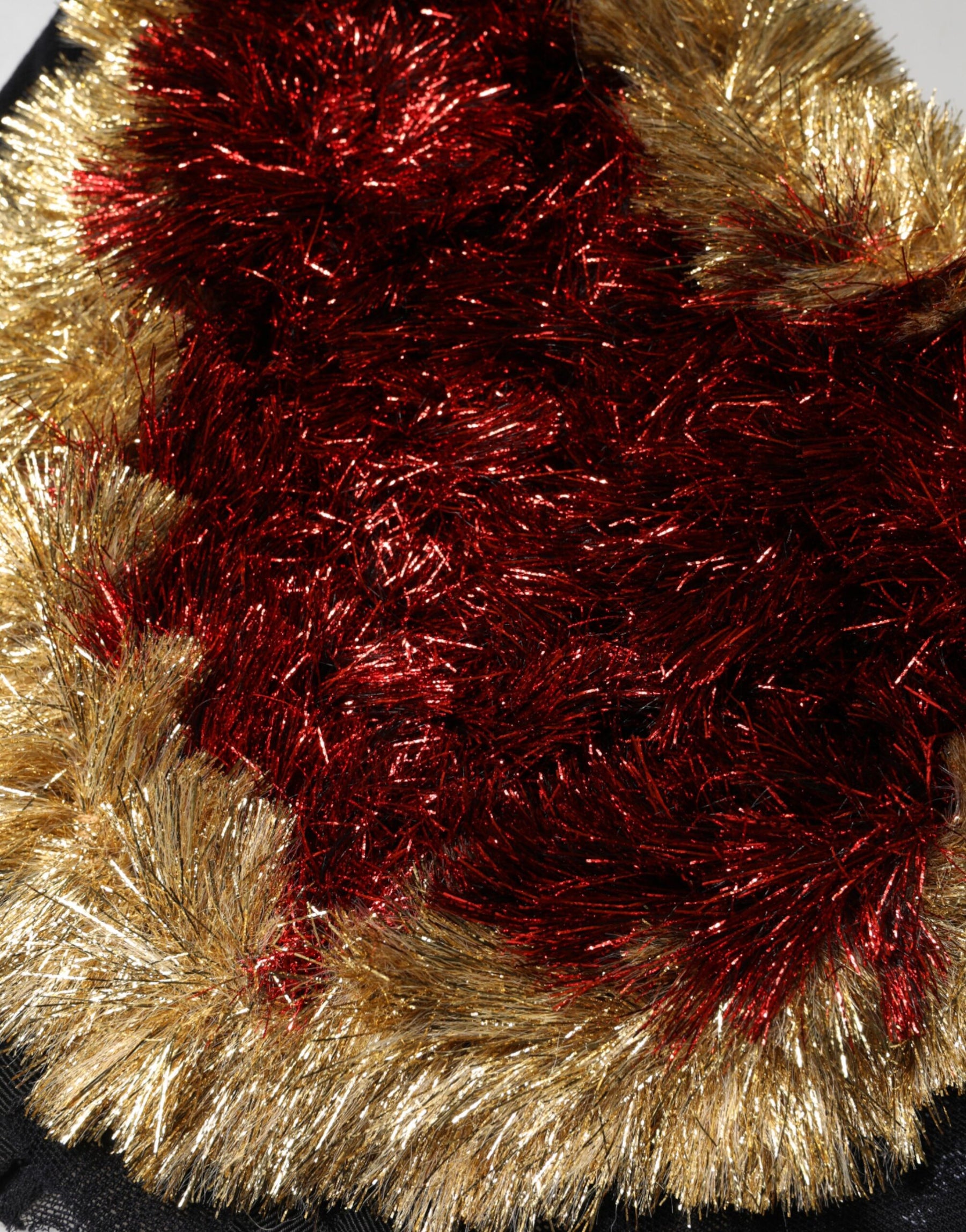 Dolce & Gabbana Black Gold Heart Bustier Corset Tinsel Top | Regal Royce