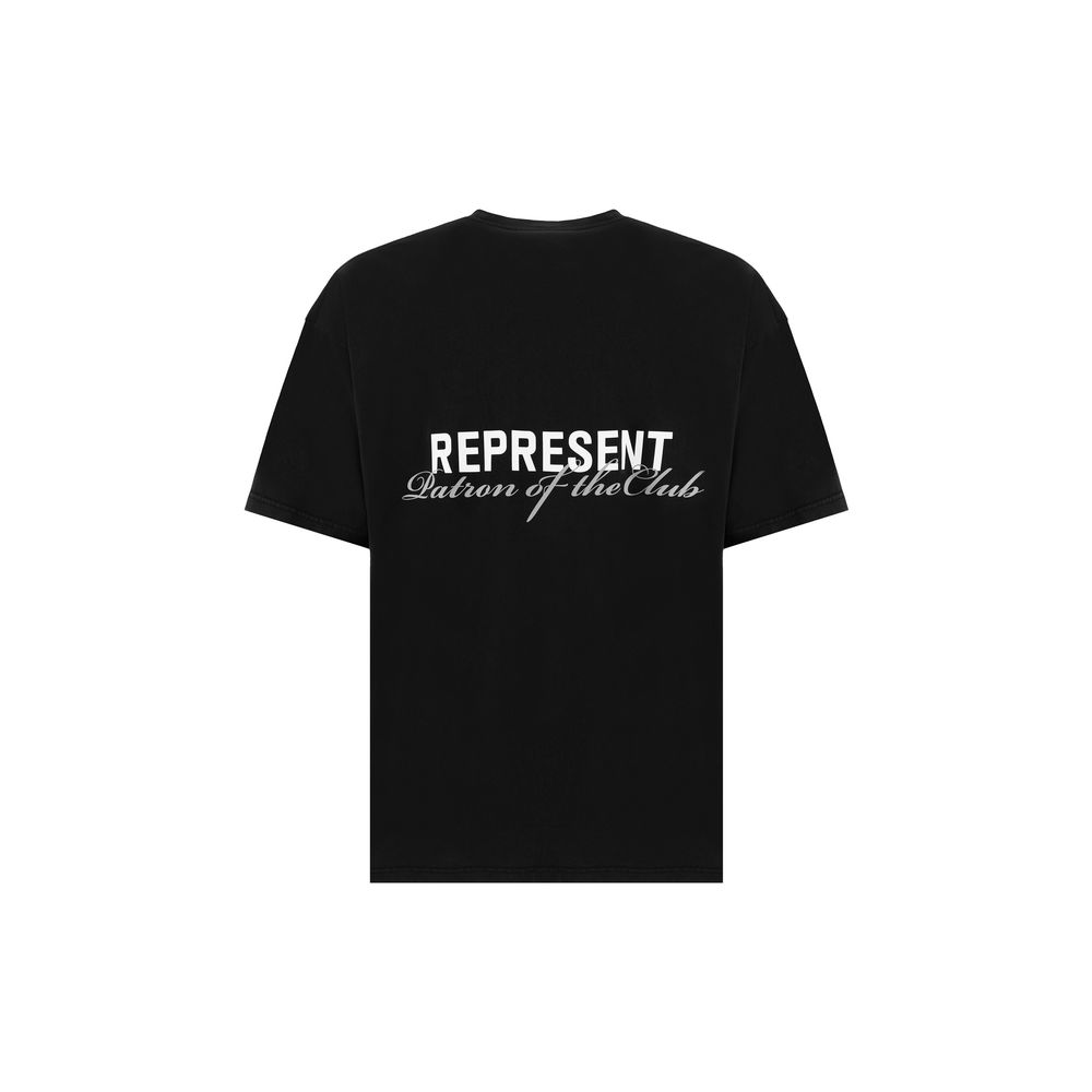 Represent Black Cotton T-Shirt | Regal Royce