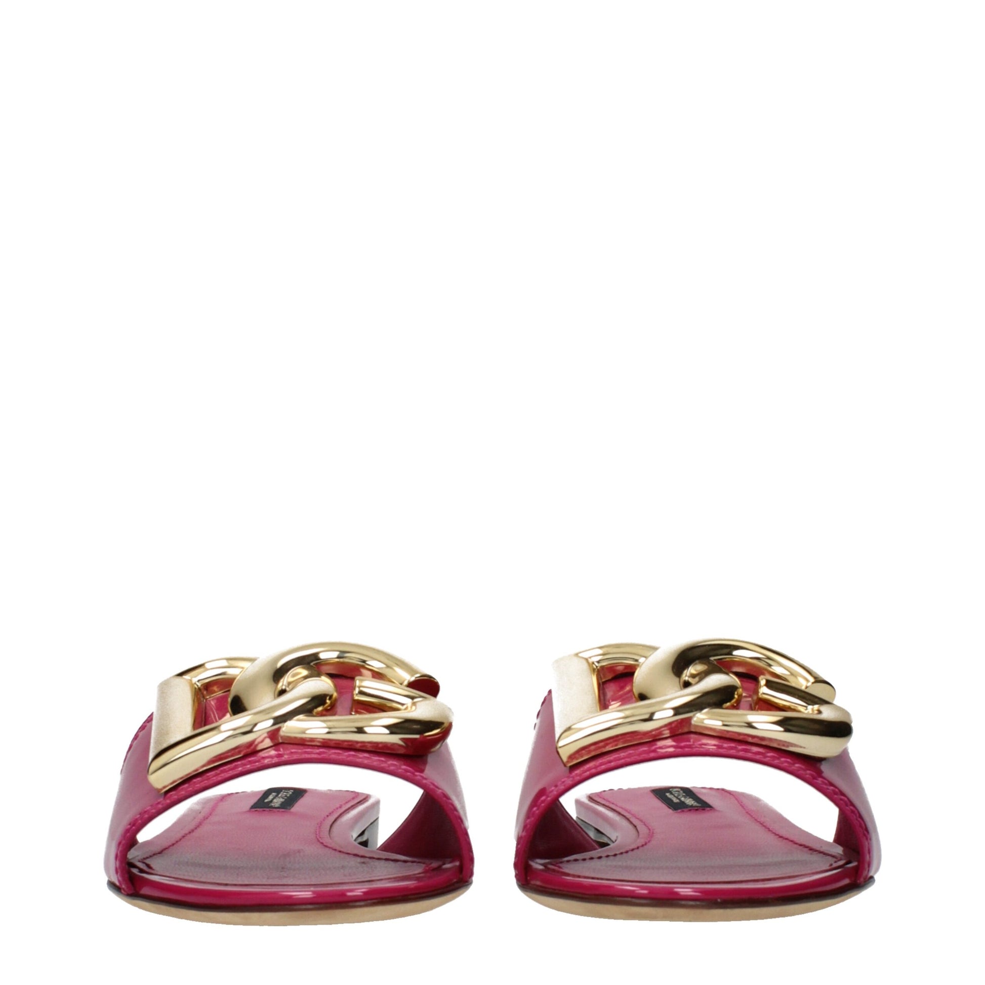 Dolce & Gabbana Pink Leather Slippers | Regal Royce