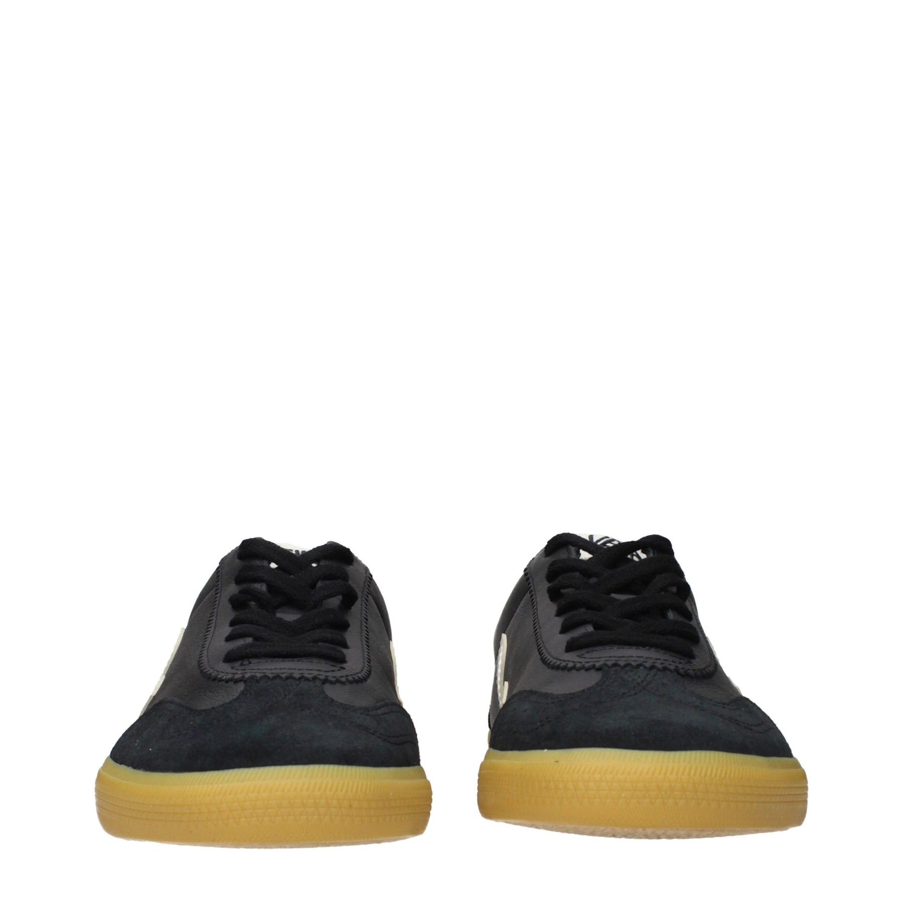 Veja Black Leather Low Top Sneakers | Regal Royce
