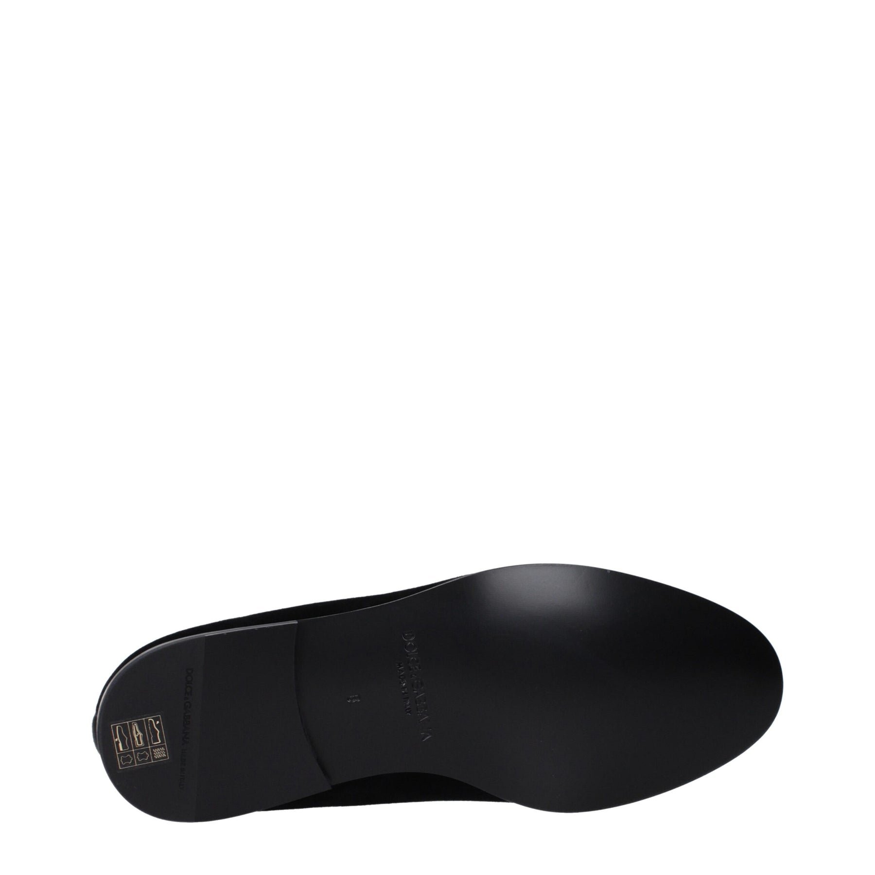 Dolce & Gabbana Black Velvet Slip-On Loafers | Regal Royce