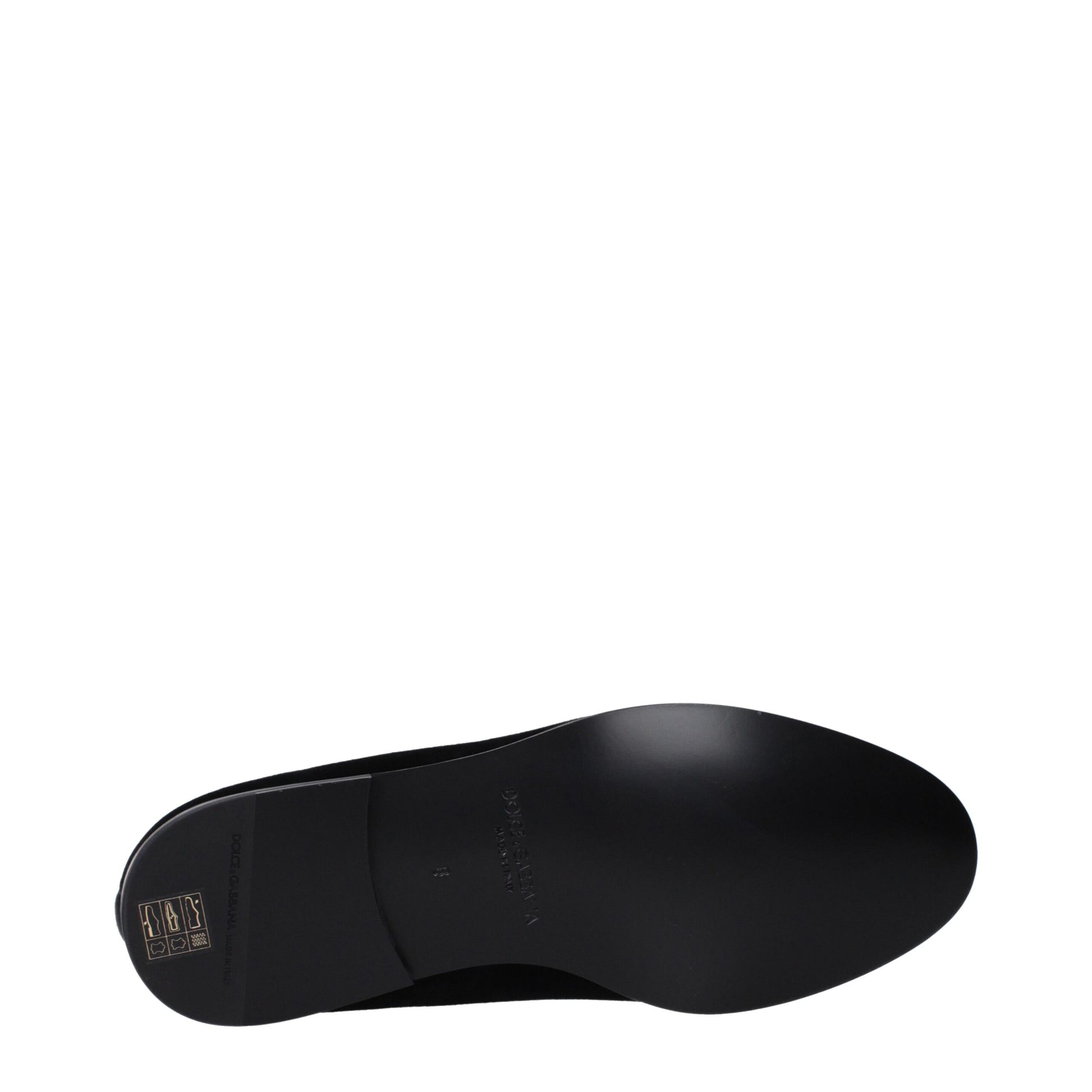 Dolce & Gabbana Black Velvet Slip-On Loafers | Regal Royce