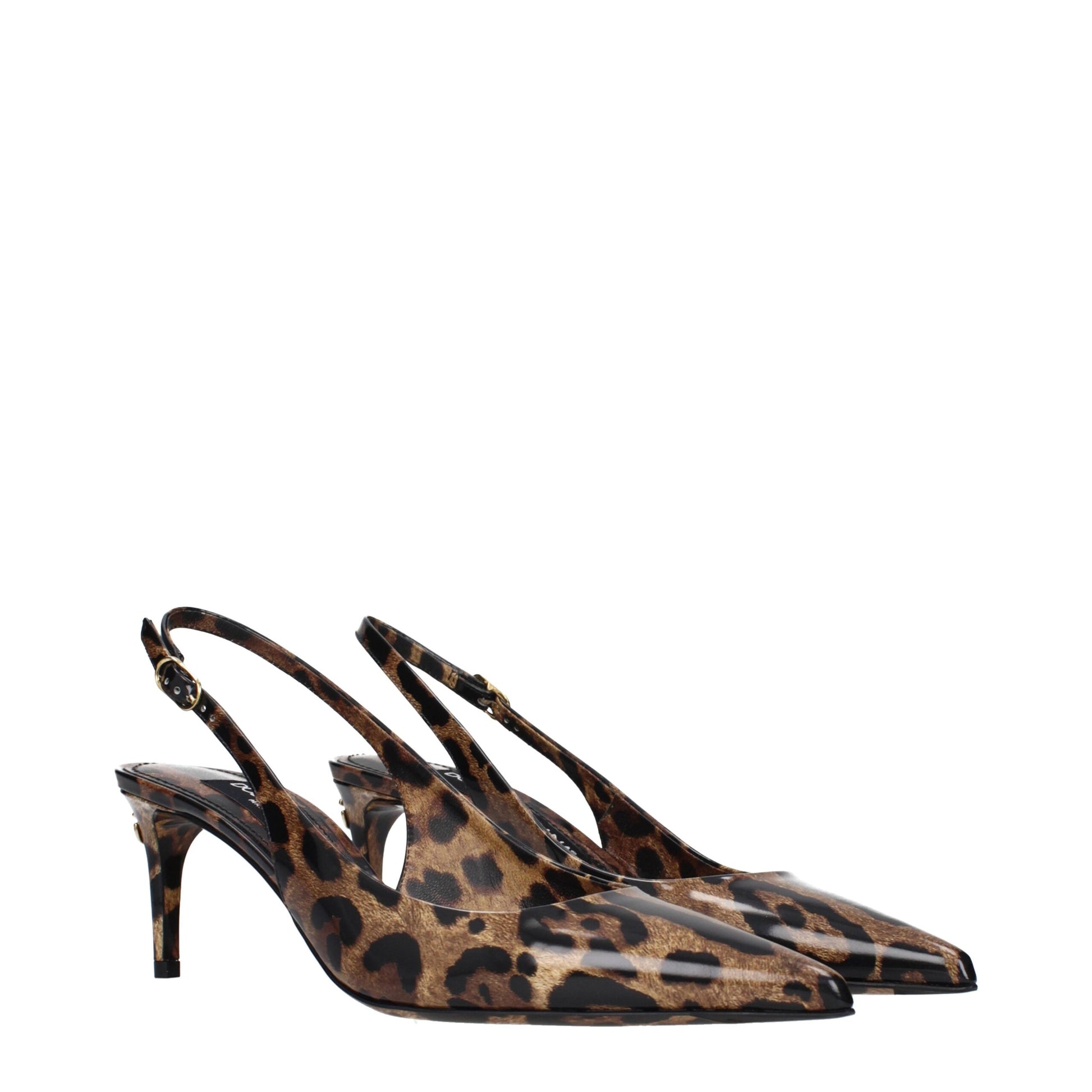 Dolce & Gabbana Brown Leather Stiletto Heel Sandals | Regal Royce