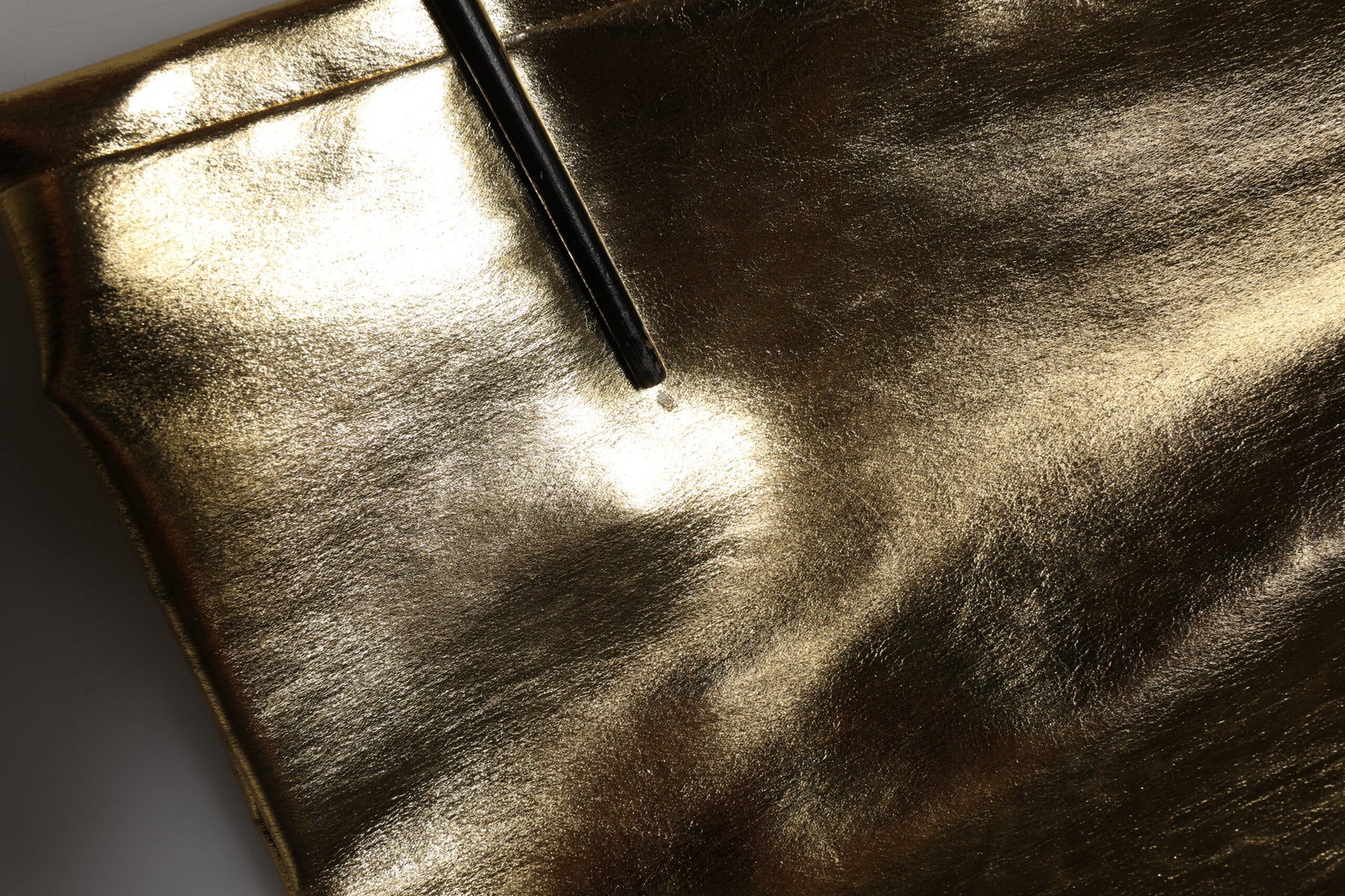 Dolce & Gabbana Gold Acetate Crystal High Waist Mini Skirt | Regal Royce