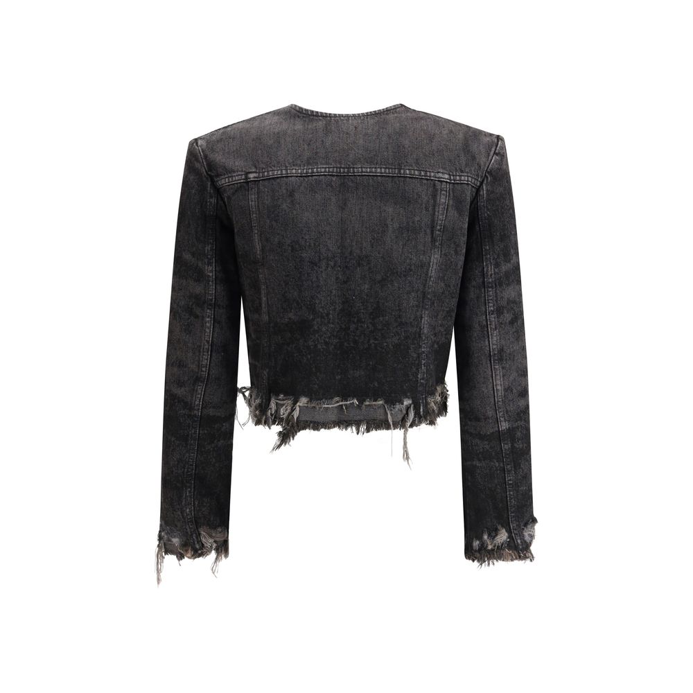 Diesel Gray Cotton Denim Jacket | Regal Royce