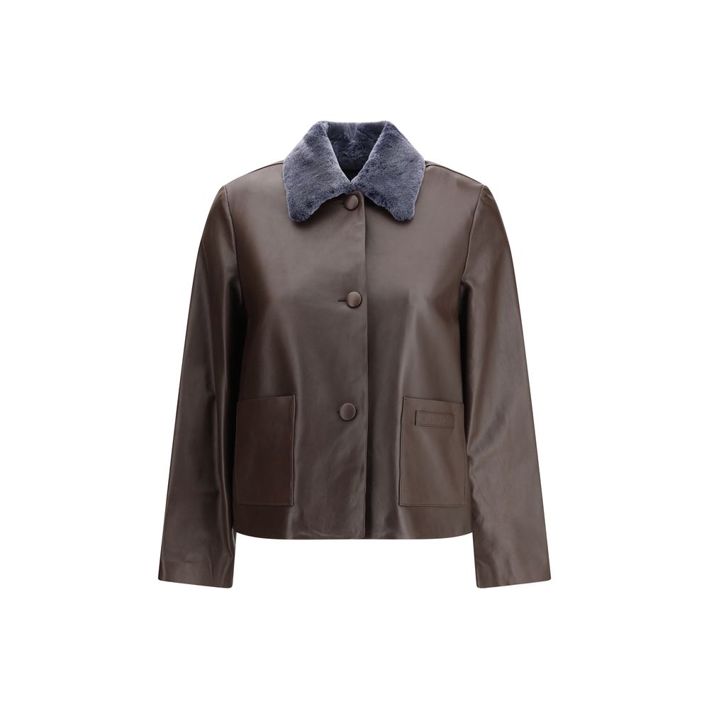 Marni Brown Leather Jacket | Regal Royce