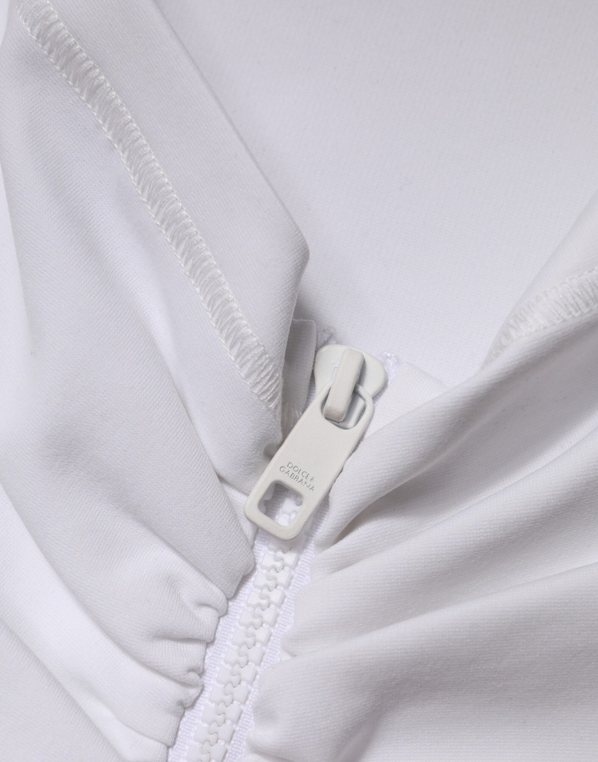 Dolce & Gabbana White Viscose Pencil Cut High Waist Mini Skirt