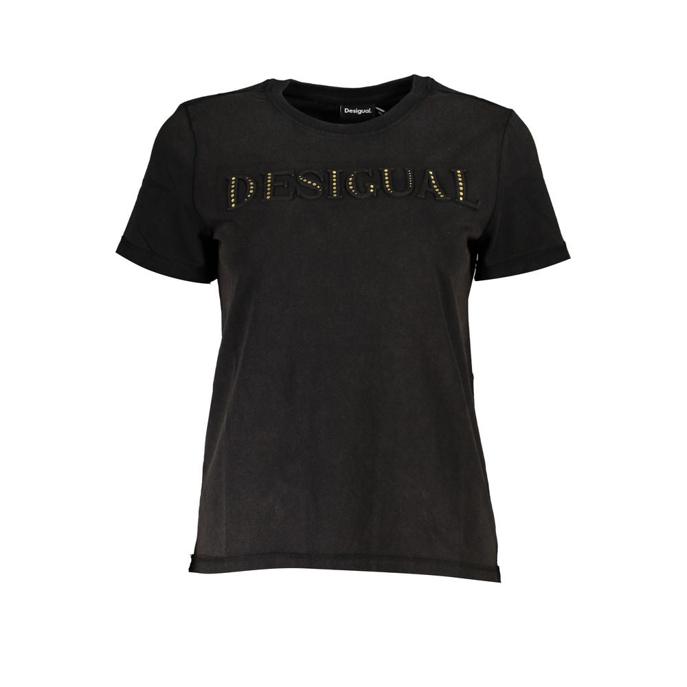 Desigual Black Cotton T-Shirt