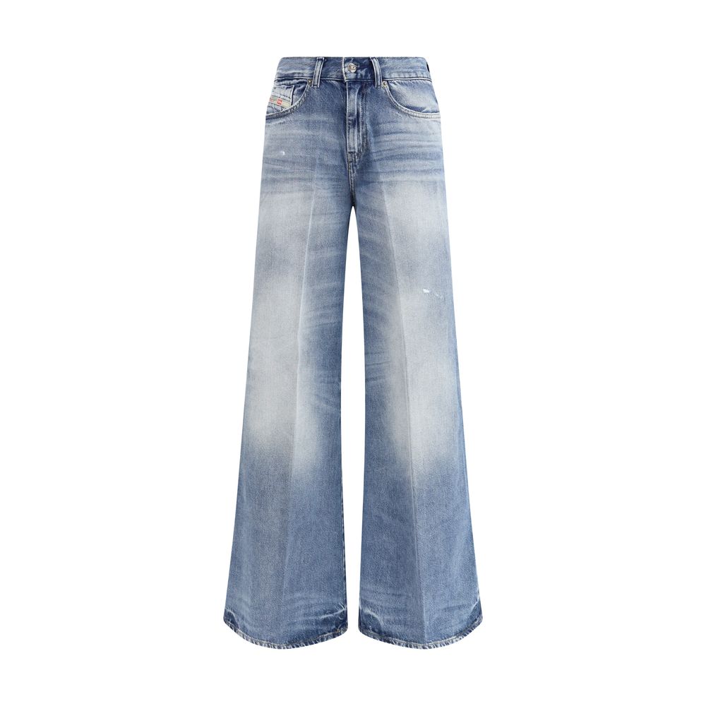 Diesel Light Blue Cotton Bootcut Jeans | Regal Royce