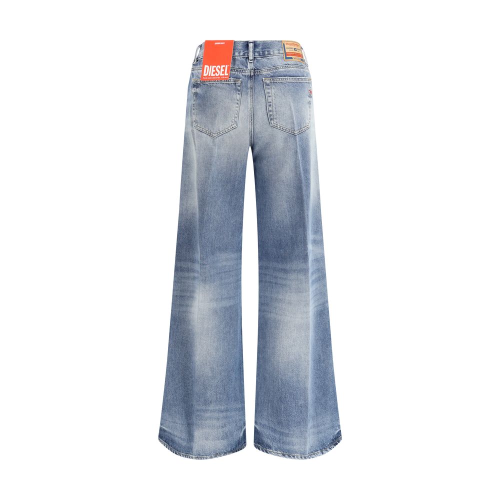 Diesel Light Blue Cotton Bootcut Jeans | Regal Royce