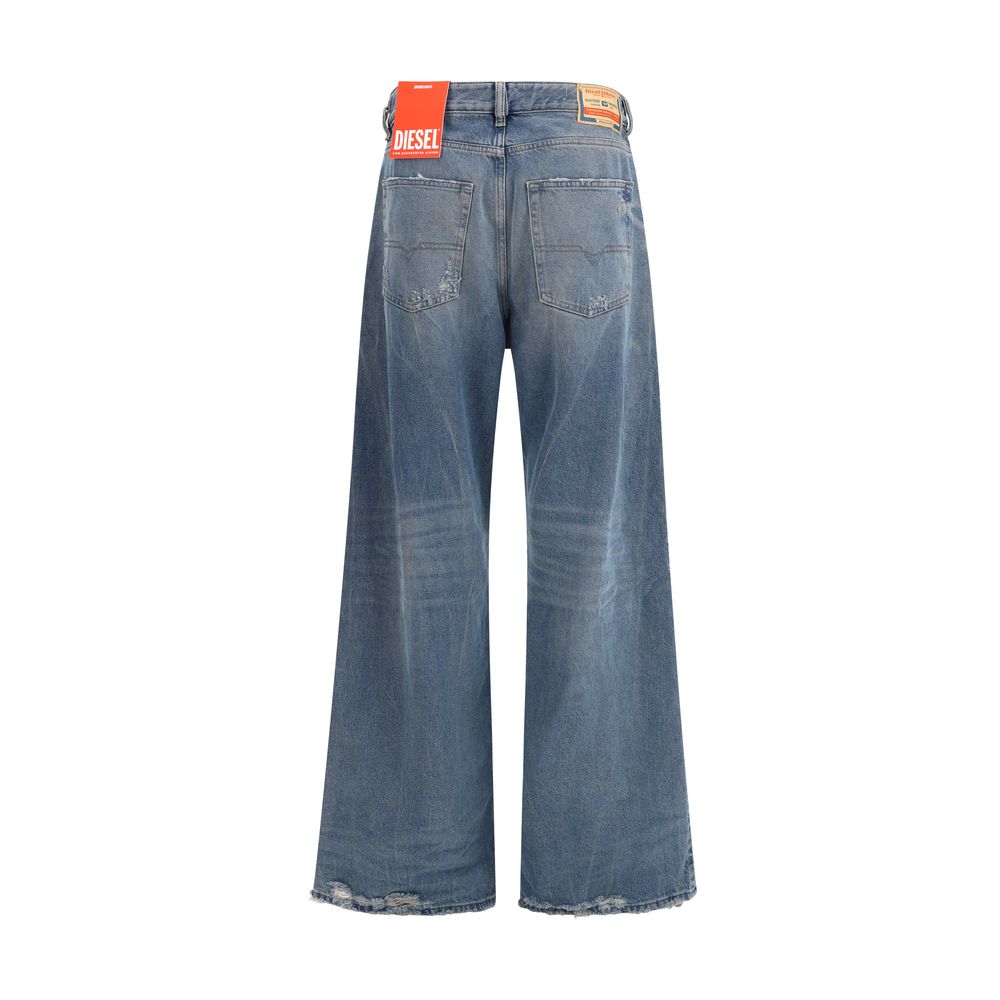 Diesel Blue Cotton Relaxed Fit Jeans | Regal Royce