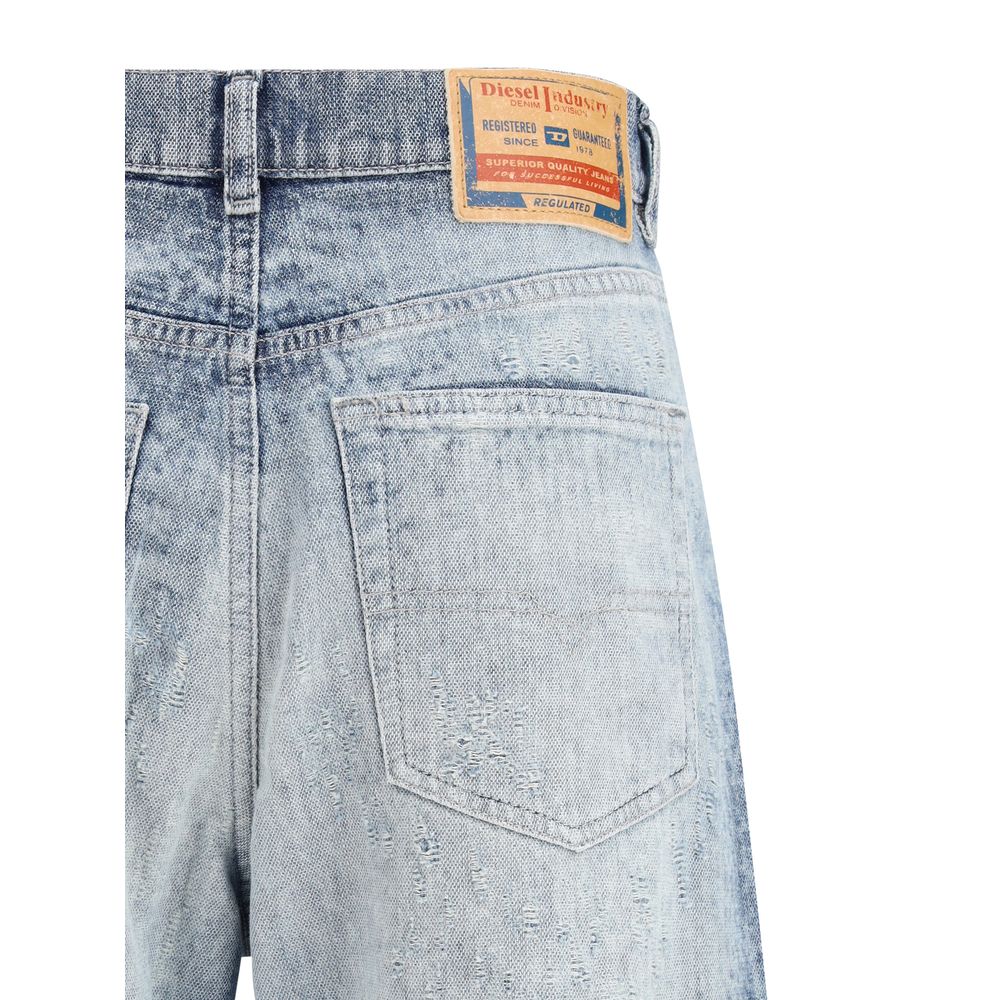 Diesel Blue Cotton Straight-Leg Jeans | Regal Royce