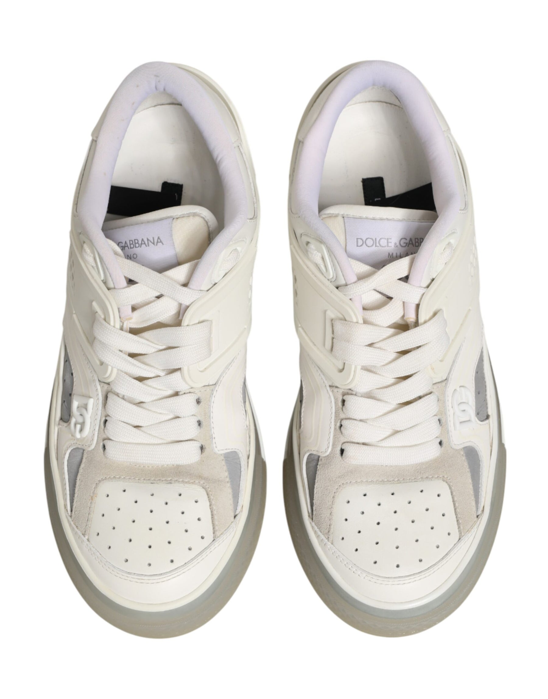 Dolce & Gabbana White DG Logo CUSTOM 2.Zero Sneakers Shoes | Regal Royce