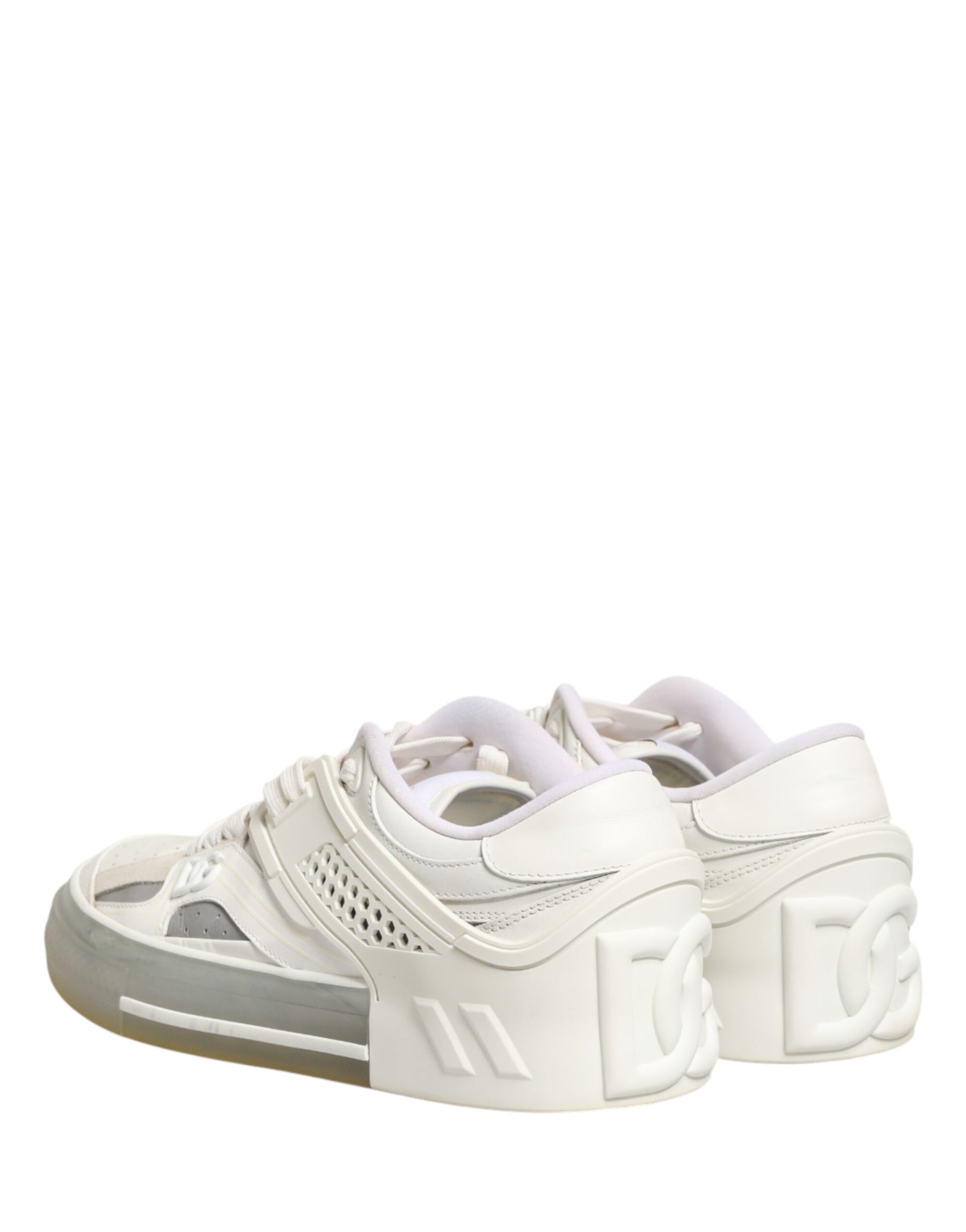 Dolce & Gabbana White DG Logo CUSTOM 2.Zero Sneakers Shoes | Regal Royce