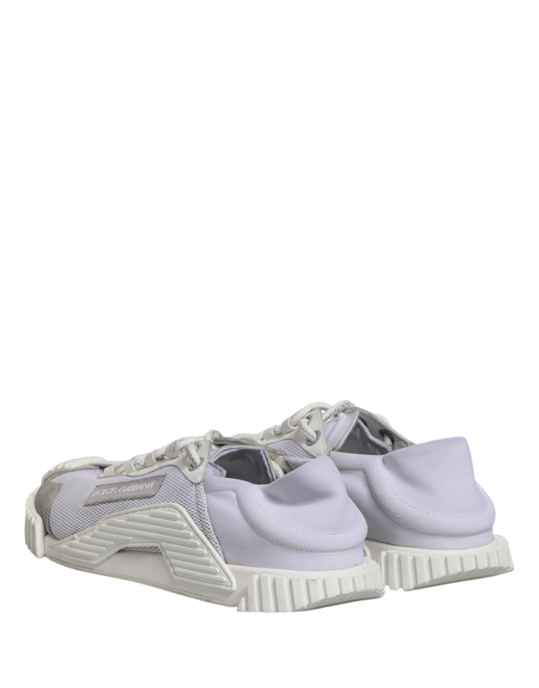 Dolce & Gabbana White Lace Up Low Top NS1 Sneakers Men Shoes | Regal Royce