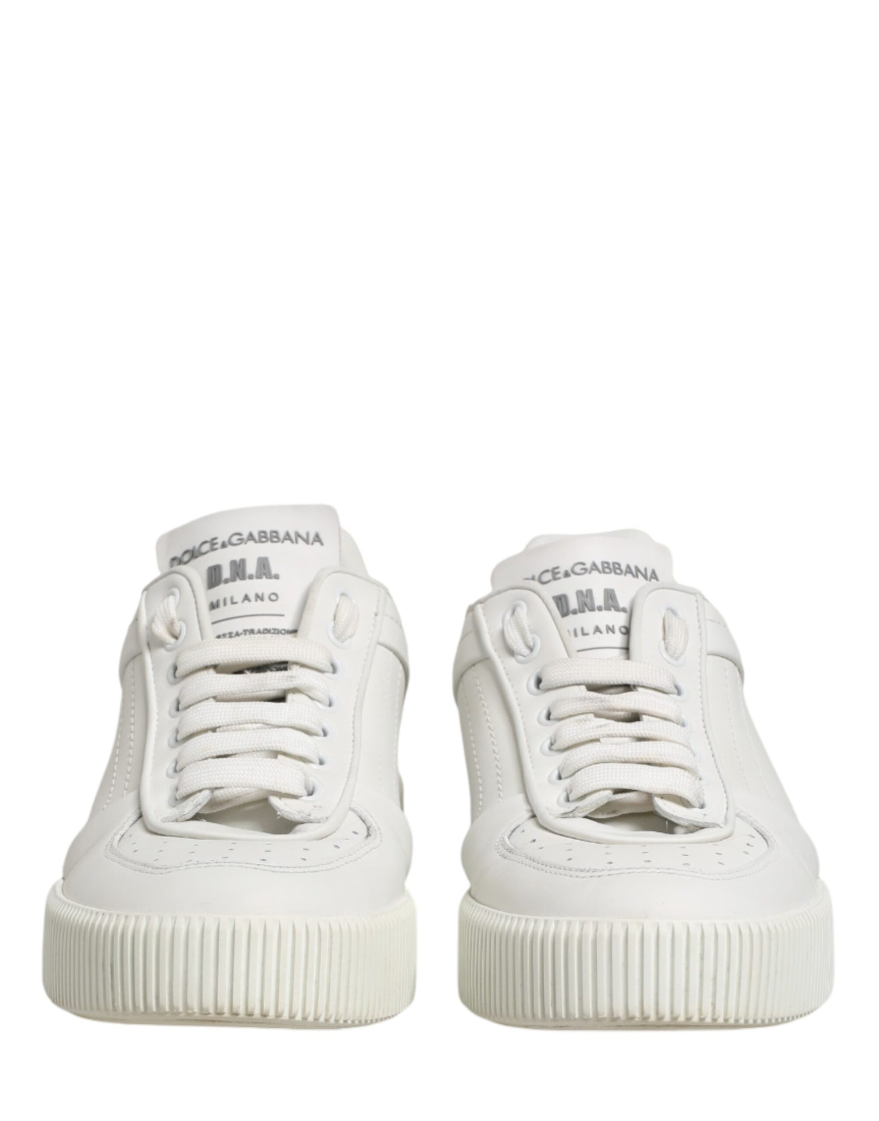 Dolce & Gabbana White MIAMI Calf Low Top Men Sneakers  Shoes | Regal Royce